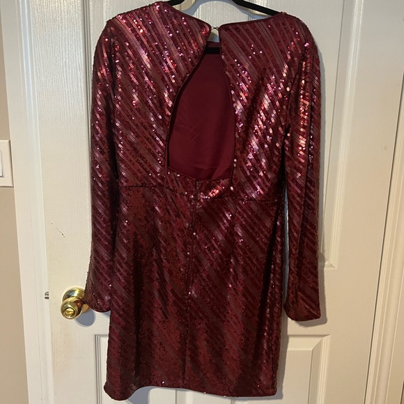 Beautiful, sequin, open back Dynamite dress. Size Large Never worn! - Picture 6 of 6